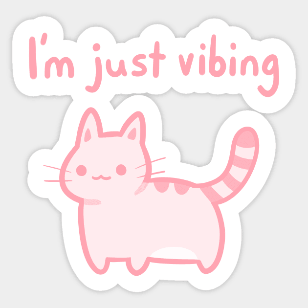 just vibing Sticker by nekomachines